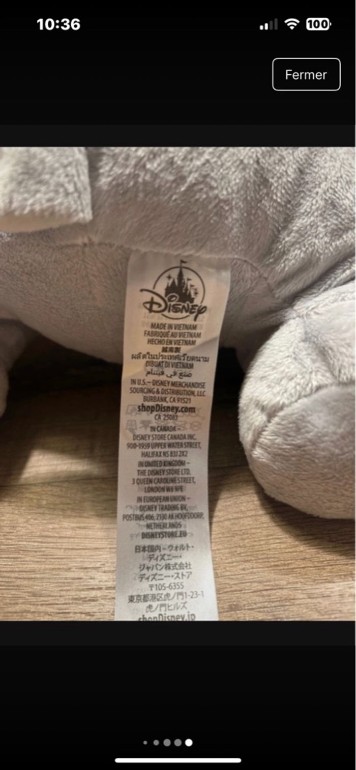 Peluche Dumbo Disney - photo numéro 5