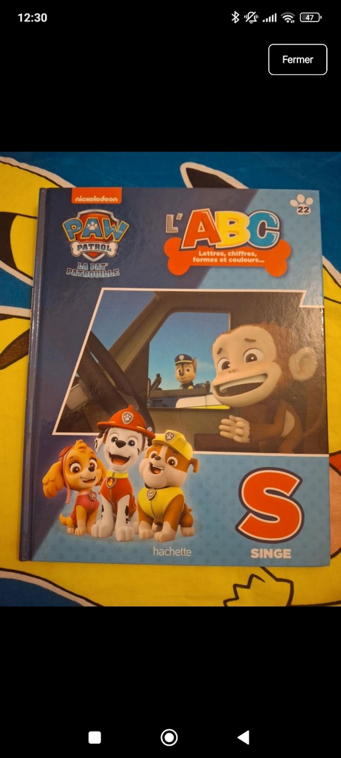 Pat patrouille lettre S