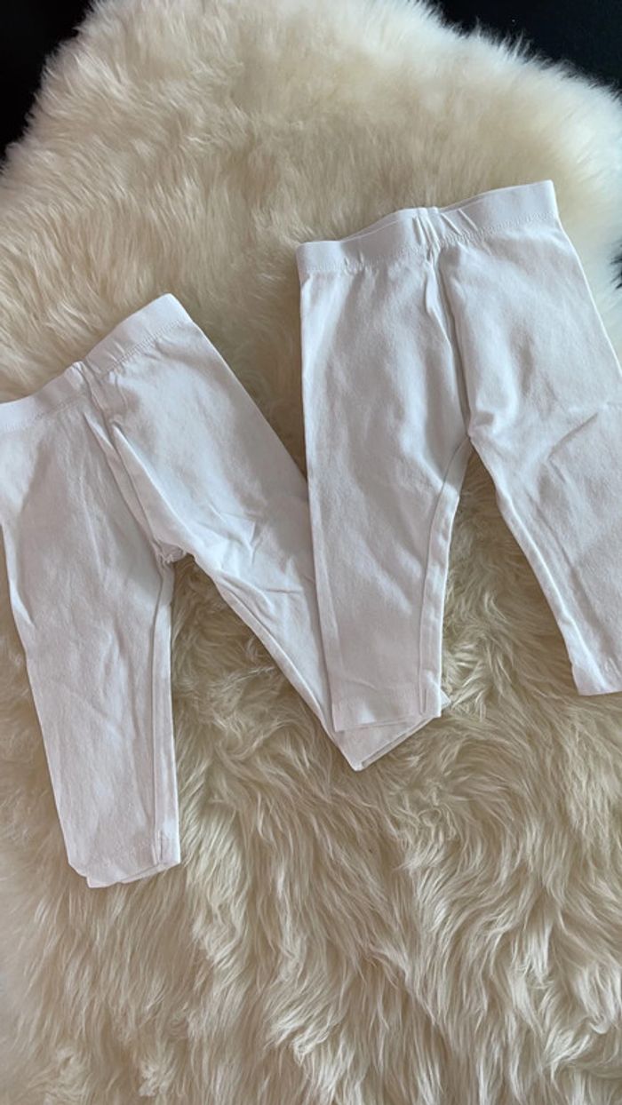 Leggings blancs crème neufs
