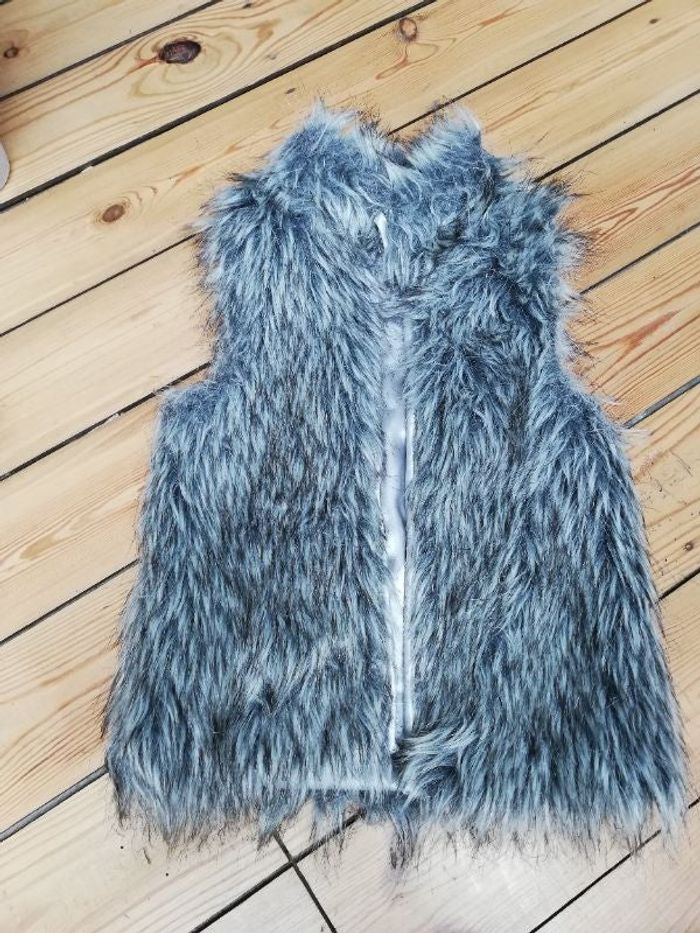 Gilet fourrure sans manches