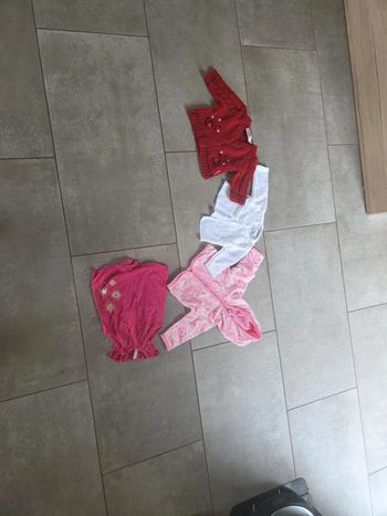 Ensemble 3 gilets et une petite combi