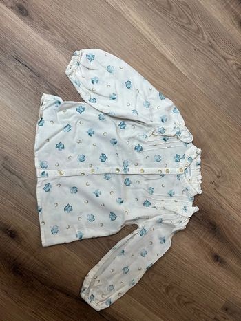 Chemise motif bleu 4 ans