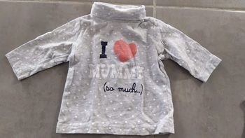 Col roulé bébé fille 3 mois