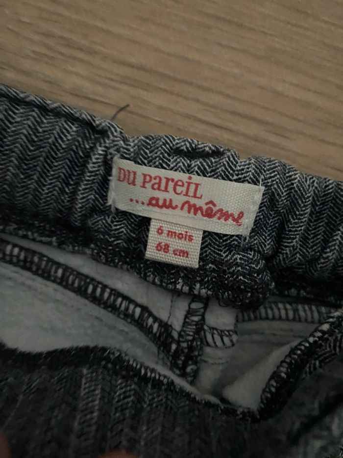 Ensemble t-shirt manches longues et pantalon DPAM 6 mois - photo numéro 3