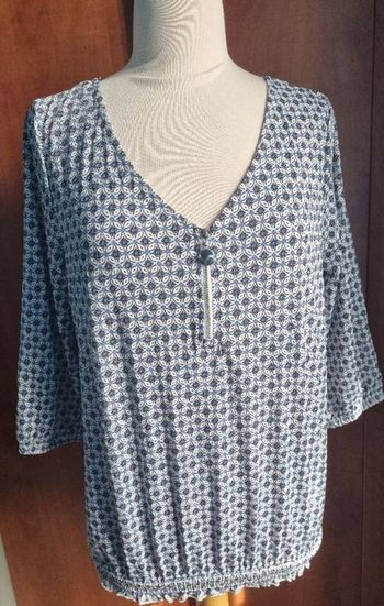 Blouse blanc à motifs 2xl