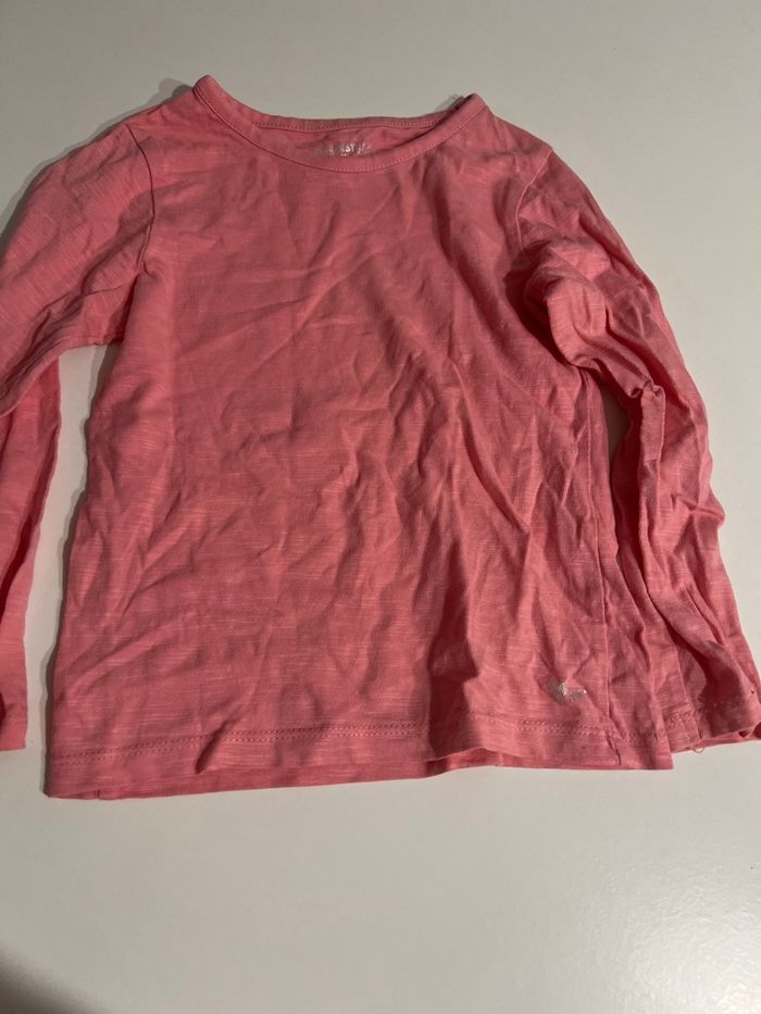 T-shirt manche longue orchestra rose 4 ans