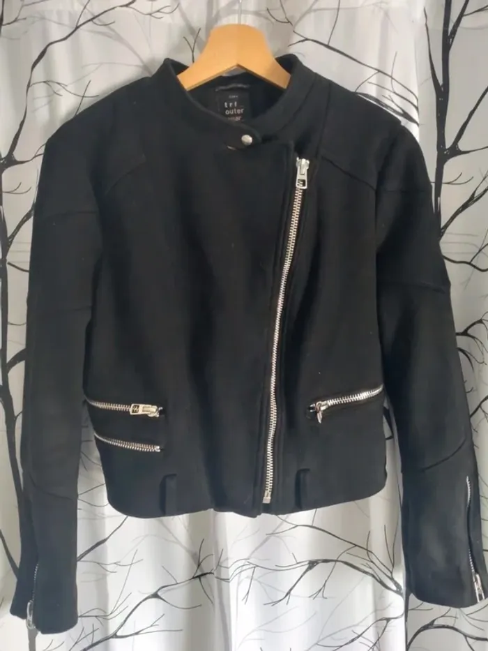 Blouson veste noire femme Zara taille L