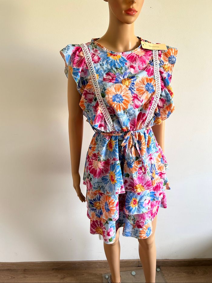 Robe d’été imprimée neuve sans manches New Collection taille unique - photo numéro 2