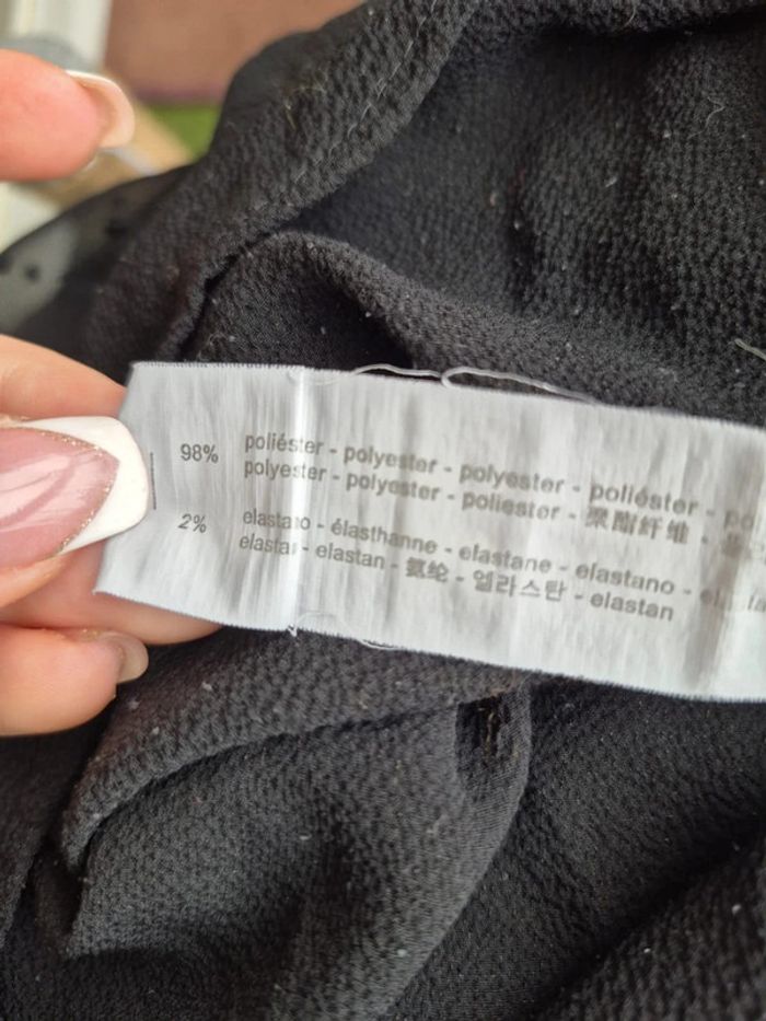Chemisier avec tulle en bras à pois transparent - photo numéro 12