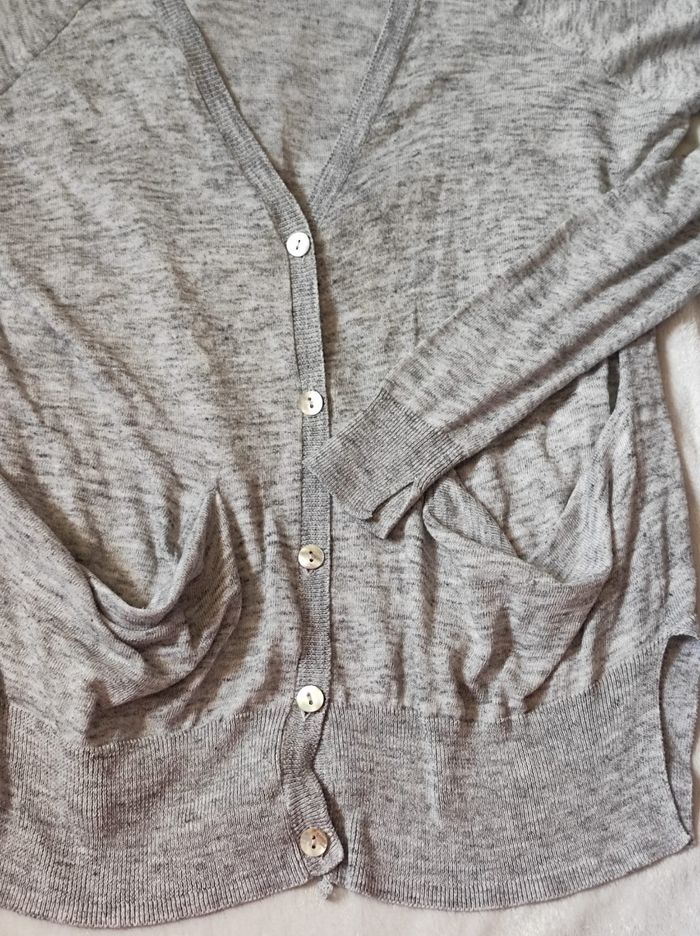 Cardigan gris zara taille S - photo numéro 6
