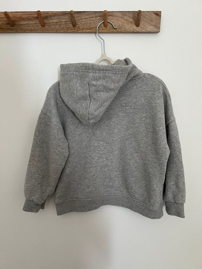 Sweat à capuche gris Zara 12-18 mois 86cm - photo numéro 4