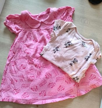 Ensemble robe + bodies - Disney Minnie 6/9mois 