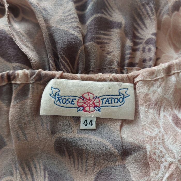 Magnifique blouse Vintage 100% soie pour L - photo numéro 6