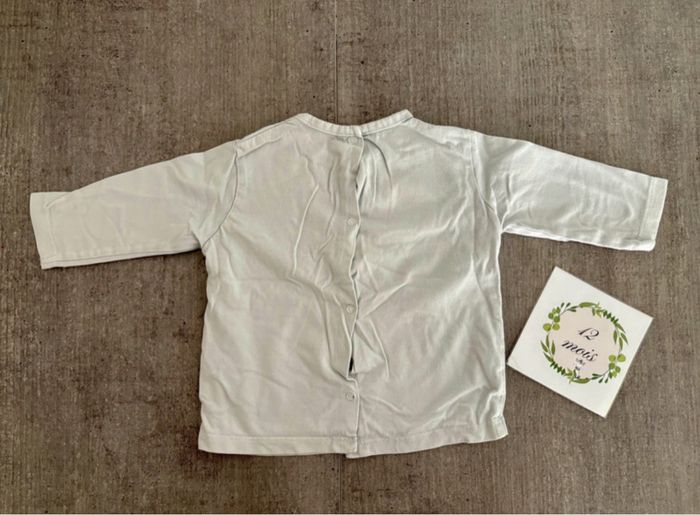 T-shirt manches longues bébé garçon - 12 mois - photo numéro 2