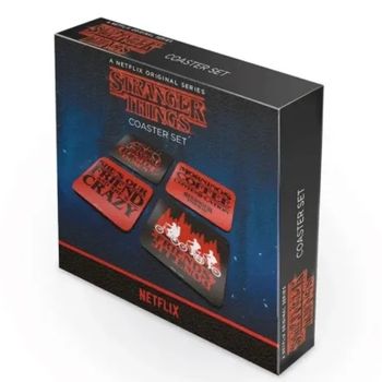 STRANGER THINGS : Pack de 4 Dessous de Verre