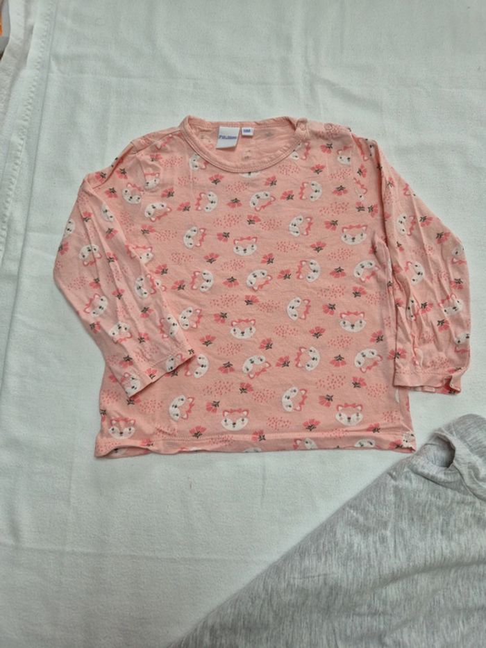 Lot de 2 t-shirts "P'tit bisou" 18 mois - photo numéro 4