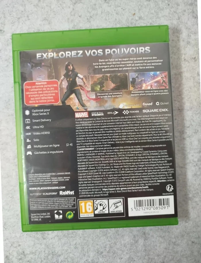 Jeu Xbox One, Series X Marvel Avengers - photo numéro 3