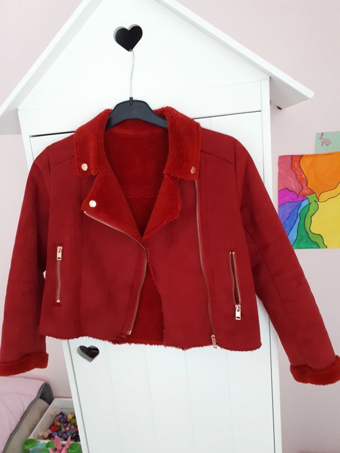 Manteau type motard IKKS fille 10 ans - photo numéro 6