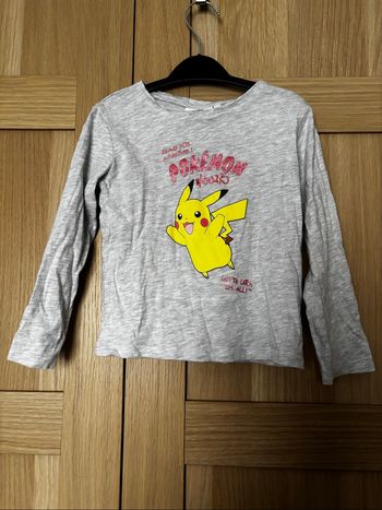 Tee shirt gris pikachu Pokémon t.5ans