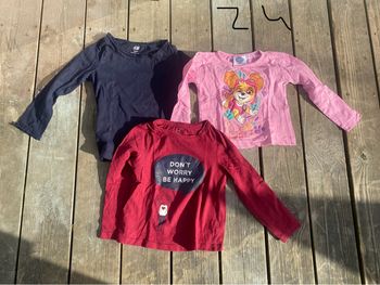 Lot t shirt manche longue