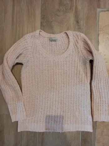 Pull maille maternité premaman xs 34 rose pale