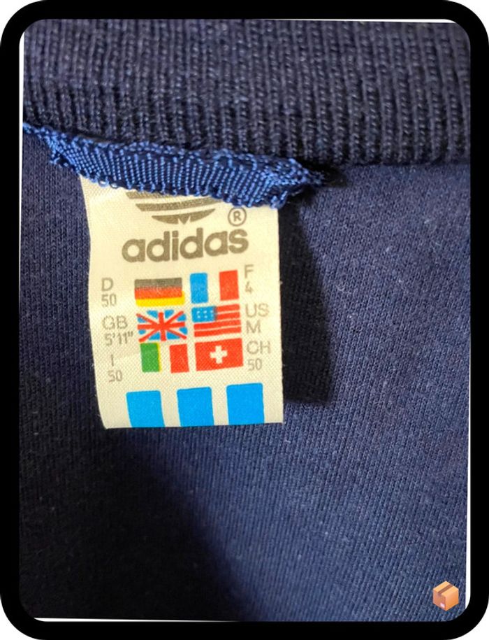 Veste Adidas Originals – Taille M – Marine/Rouge/Ciel – Homme - photo numéro 3