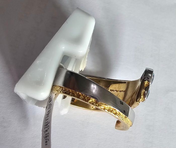Bague en argent 925 mil, neuf avec étiquette, taille 57 - photo numéro 4
