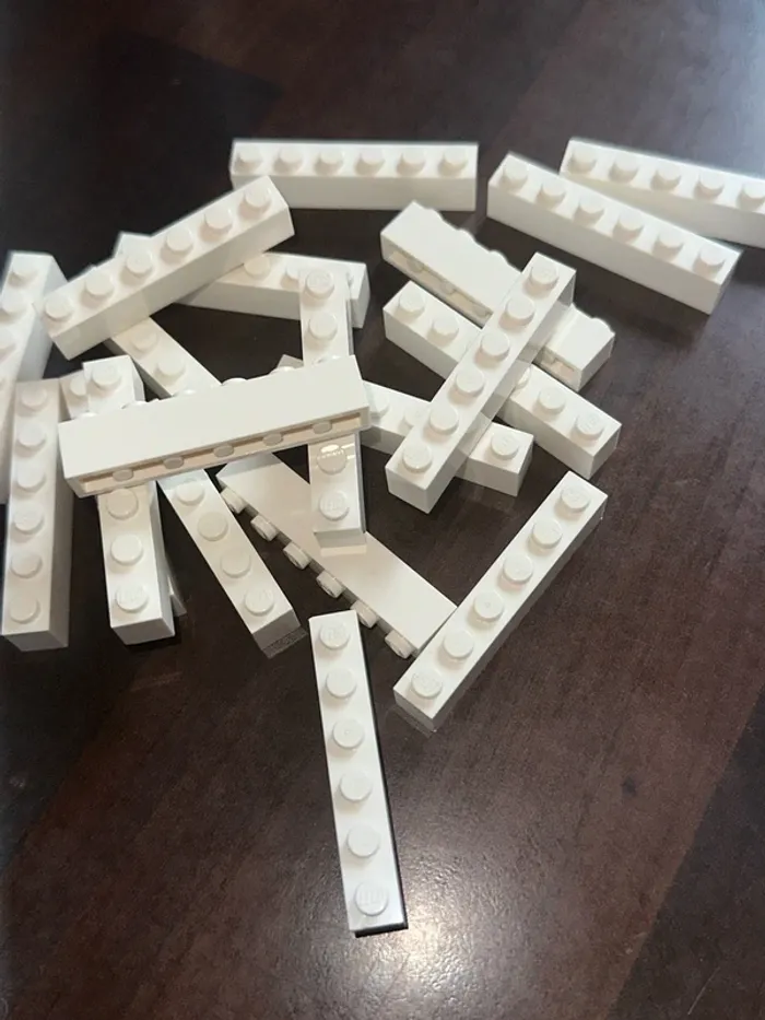 20 Brick lego  1 x 6 ref 3009 White - photo numéro 2