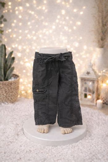 Pantalon cargo fille 3 ans gris foncé