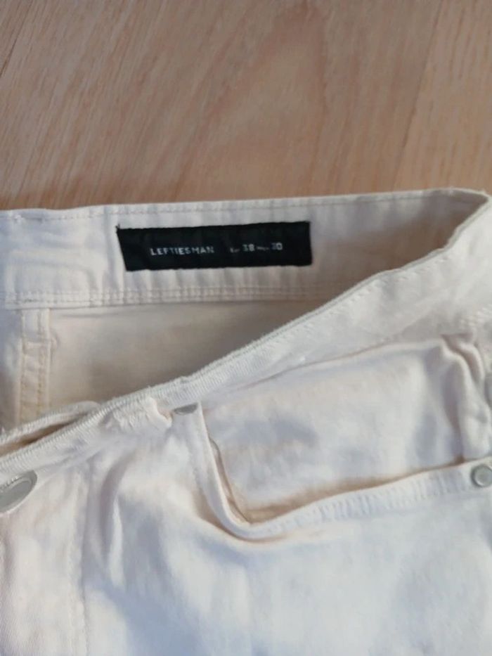 Pantalon corto vaquero color beig - photo numéro 4