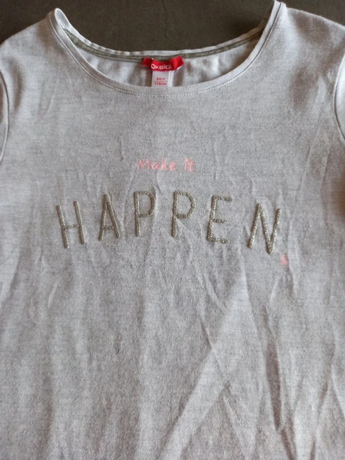 Tee-shirt Make it Happen Okaïdi 8 ans - photo numéro 2