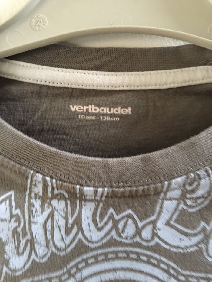T-shirt manches longues Vertbaudet taille 10 ans - photo numéro 2