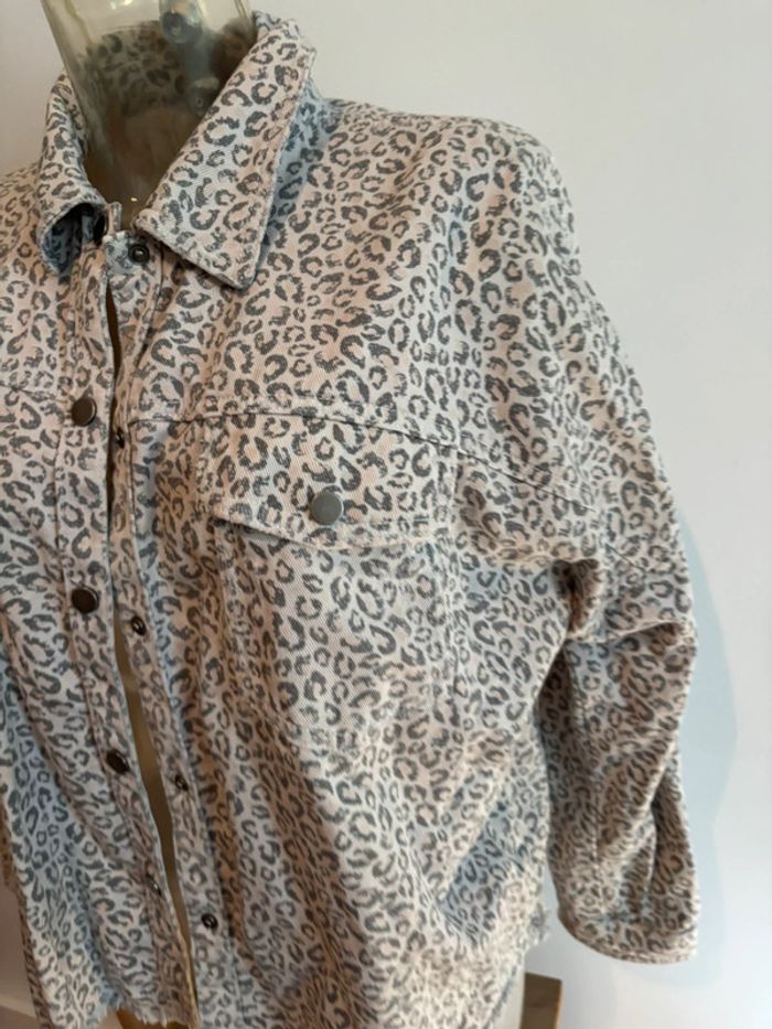 Veste en jeans léopard - photo numéro 4