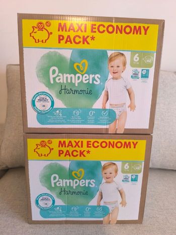 Pampers harmonie T6 2x62 couches