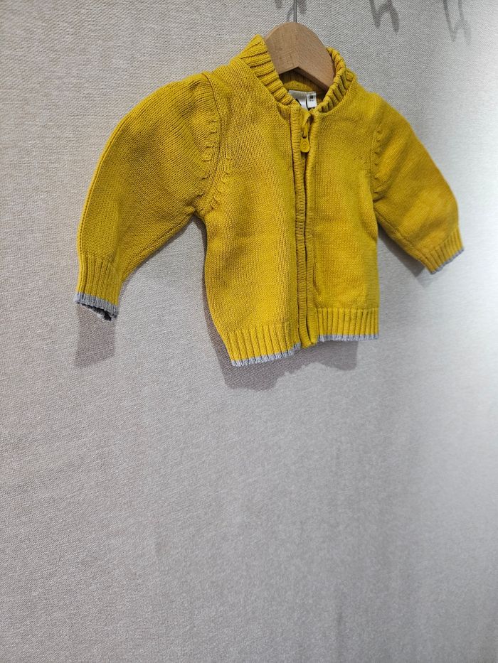Gilet à zip grain de blé  3 mois - photo numéro 5