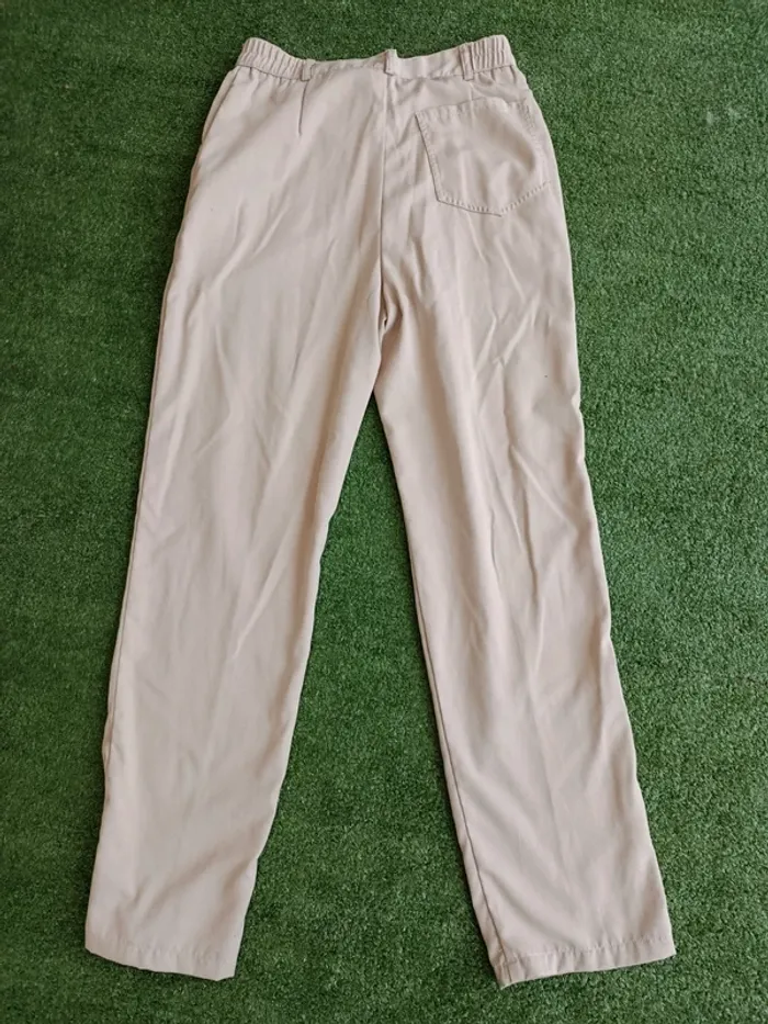 Pantalon vintage beige style chino sport Fus Europ taille 40 - photo numéro 8