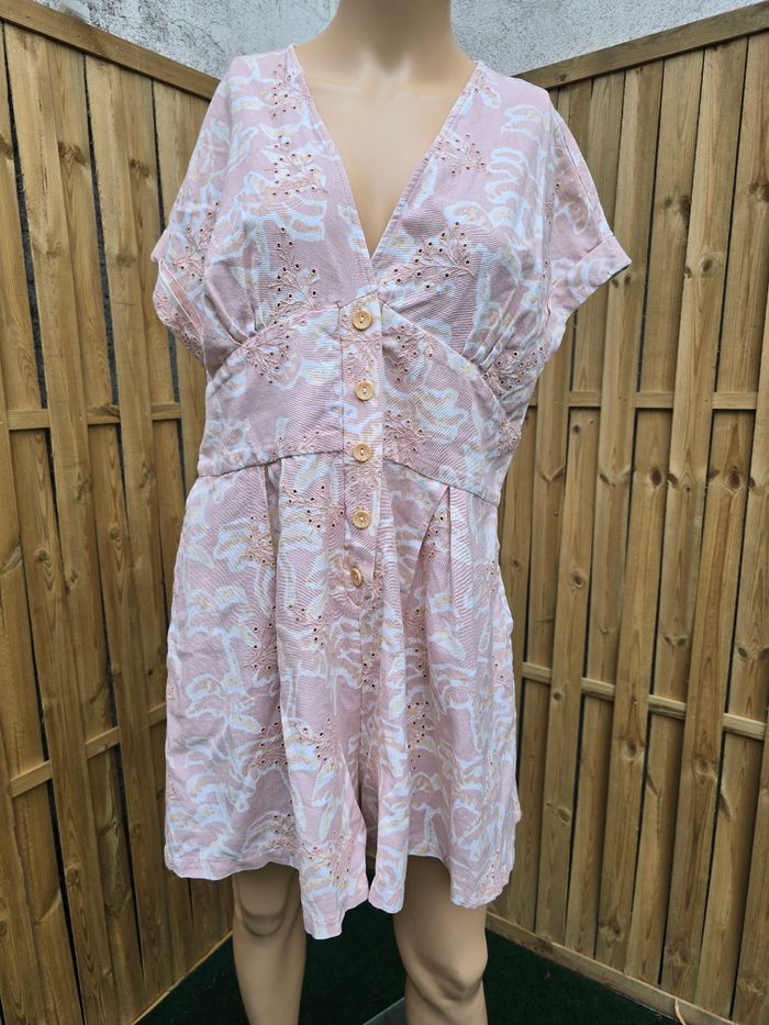 Combi-short lin melangé neuve non négociable 🍒Zara🍒taille XL