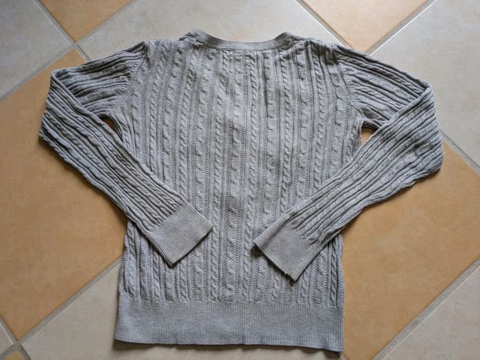 Gilet gris très bon état enfant fille H&M - photo numéro 4