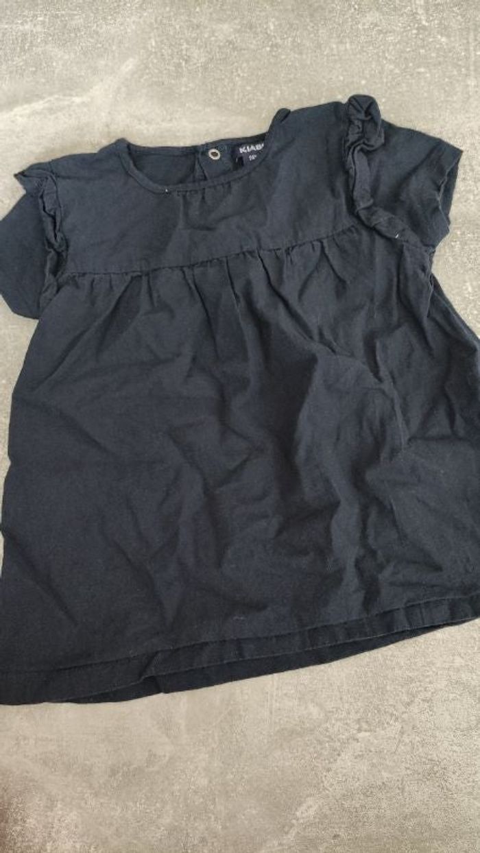 Tee-shirt manches courtes tunique fille 24 mois 2 ans