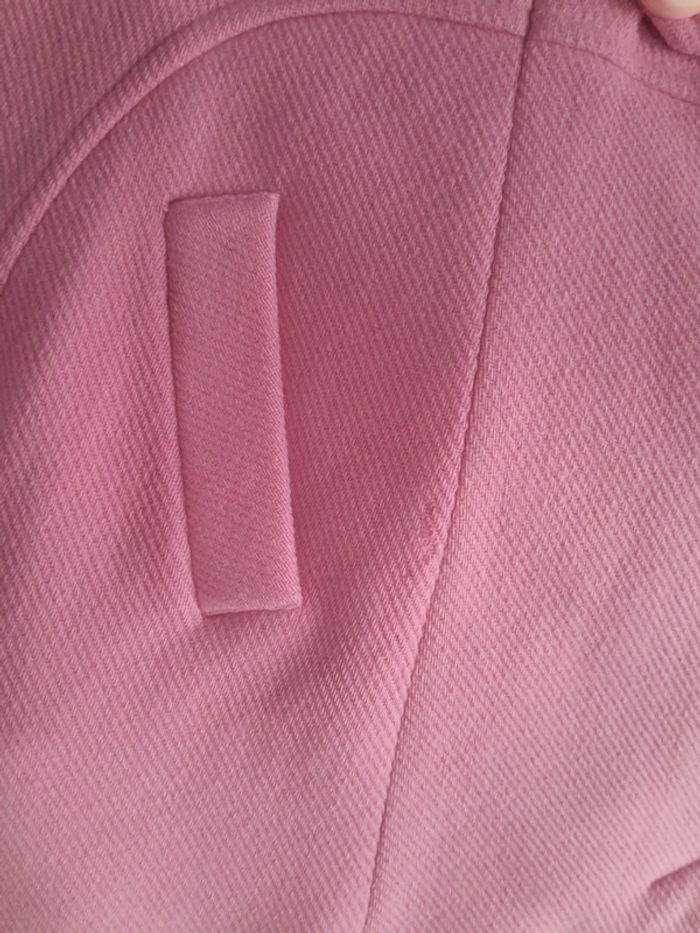 Tres beau manteau rose tara jarmon modèle mangua en laine - photo numéro 13