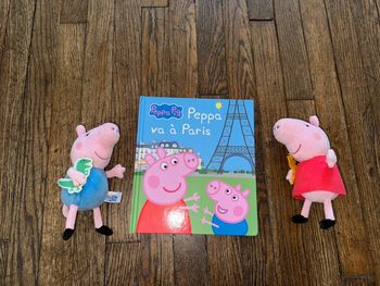 Lot livre et peluches peppa pig