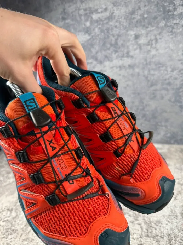 Salomon XA Pro 3D - Trekking Shoes - Orange & Blue - photo numéro 14