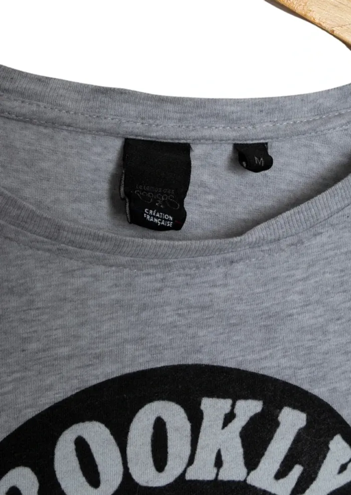 T-shirt gris imprimé Brooklyn New York – Le Temps des Cerises – Taille M - photo numéro 4