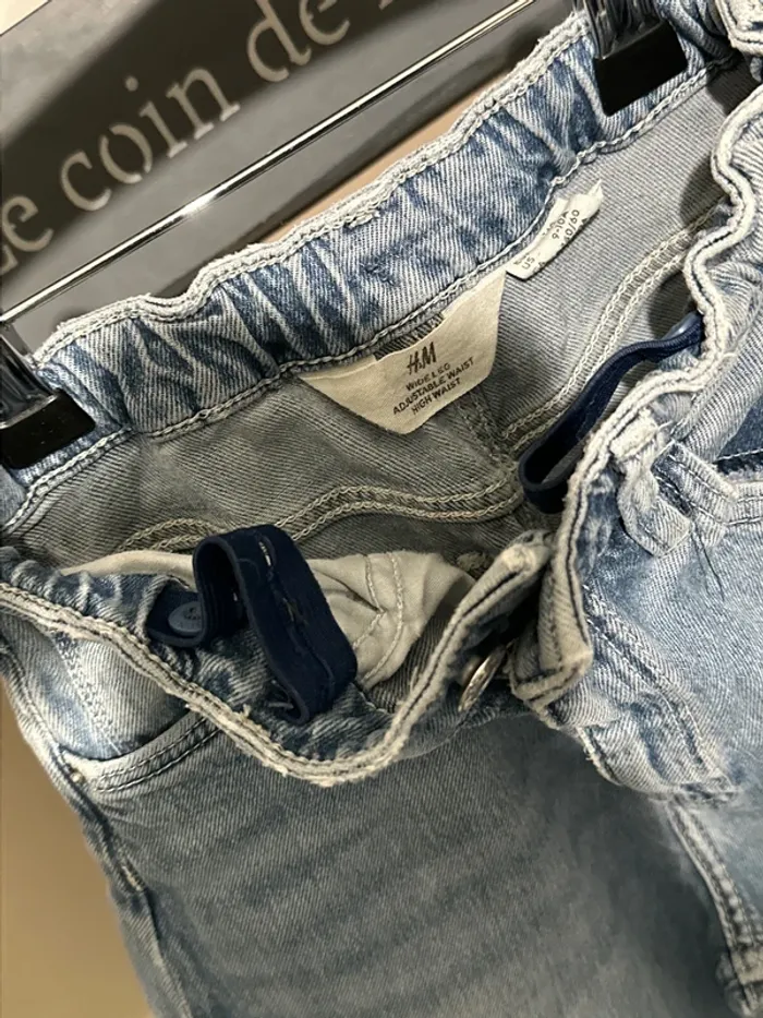 Jeans Fille 10 ans H&M tour de taille réglable - photo numéro 3