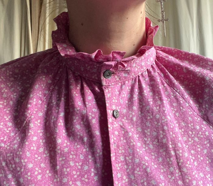 Chemise Laura Ashley cottagecore made in UK 🇬🇧 boho 70s romantic - Taille M - photo numéro 2