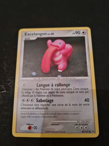 Carte pokémon Excelangue 80/127