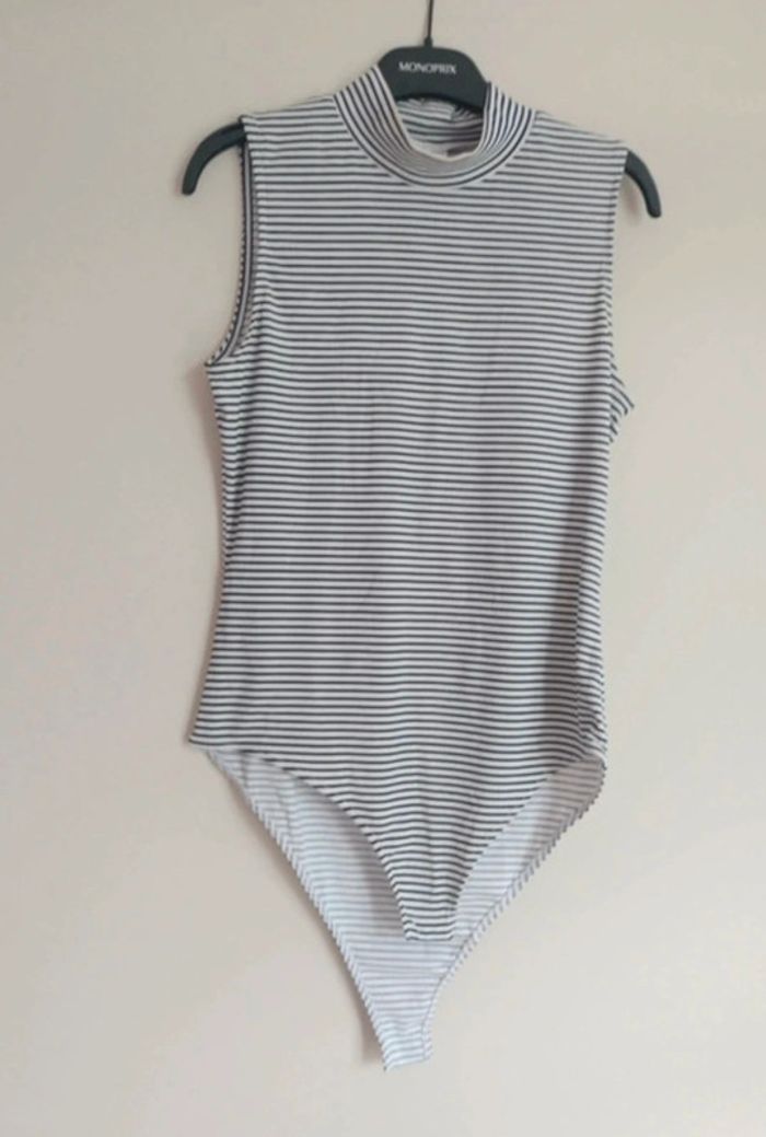 Bodies à rayures noir et blanc - H&M - Taille M - photo numéro 2