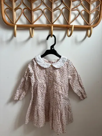 Robe fleurie col Claudine 18 mois