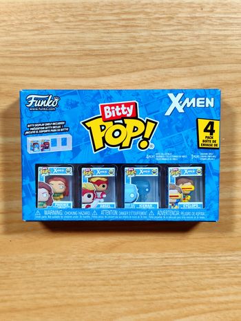 Boîte 4 Funko Bitty Pop! - Marvel X-Men - Phoenix, Angel, Iceman & Cyclops
