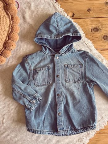 Veste chemise en jean capuche 4 ans gemo